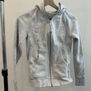 lululemon Scuba Full Zip Hoodie Light Grey